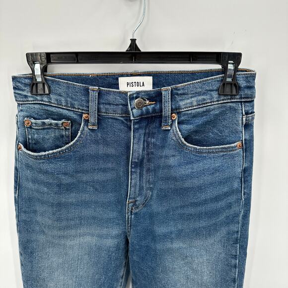 PISTOLA Cara High Rise Vintage Raw Hem Skinny Denim Jean // 26 - Picture 3 of 11